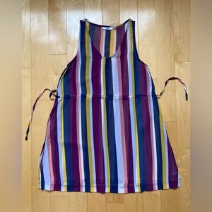 La Vie En Rose Multicolor Striped Beach Cover Up